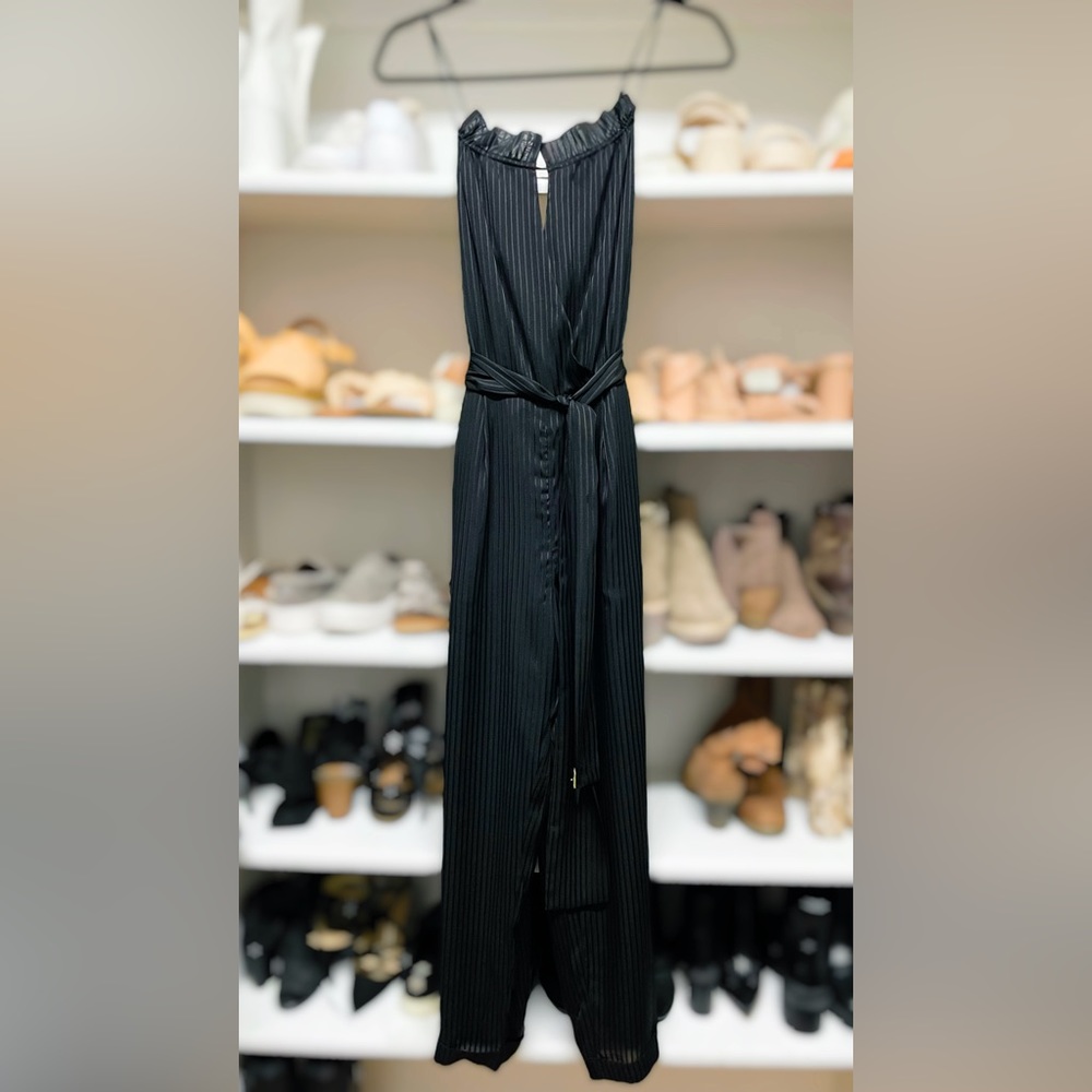 J.O.A. Pinstripe Jumpsuit
